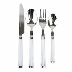 BargainJunkie Pfaltzgraff Stainless Steel 16 Piece Silverware Service Set With Caddy New