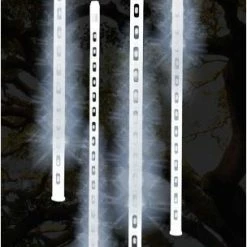 BargainJunkie Headwind White Solar Meteor Shower Lights