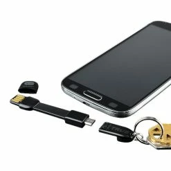 BargainJunkie New 2-Pack Keychain Micro USB Charging Cables ( 2-Pack )