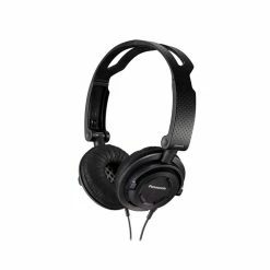 BargainJunkie Panasonic Foldz Collapsible Travel Headphones, Black
