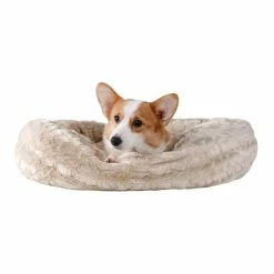 BargainJunkie Veehoo Large Warming Pet Bed, Tan New