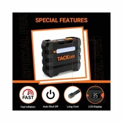 BargainJunkie Tack Life Tire Inflator Air Compressor 12V DC New