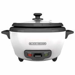 BargainJunkie Black + Decker 6 Cup Rice Cooker And Steamer, Certifed Refurbished