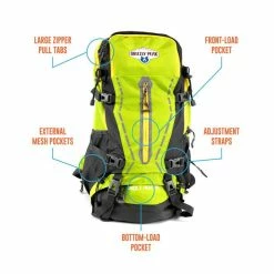 BargainJunkie Grizzly Peak 45L Internal Frame Hiking Backpack, Lime Green New