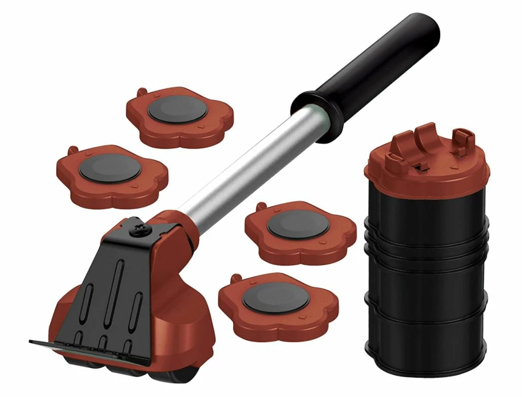 BargainJunkie Mega Movers 18 Piece Furniture Mover Set, Brown