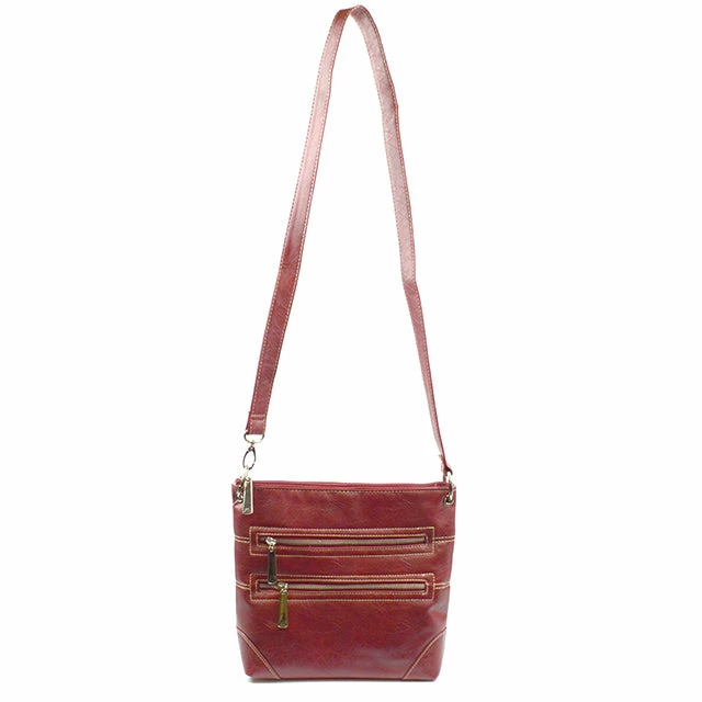 BargainJunkie New Anna Martina Franco East West Sling Bag, Red
