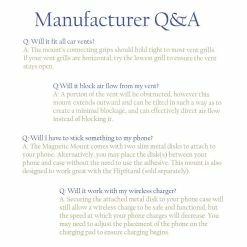 BargainJunkie Killer Concepts Magnetic Cell Phone Mount For Car Vent, Silver New