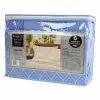 BargainJunkie New Cool Comfort Super Soft MicroFiber King & California King Sized 6 Piece Sheet Set, Light Blue