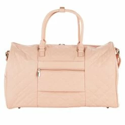 BargainJunkie Samantha Brown 21 Inch Quilted Satchel, Blush New