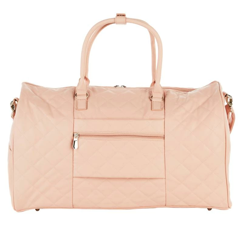BargainJunkie Samantha Brown 21 Inch Quilted Satchel, Blush New