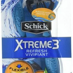 BargainJunkie Schick Xtreme3 Refresh Vivifiant Razors With Aloe, 4 Pack New