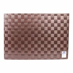 BargainJunkie Danesco Woven Placemat, Dark Brown