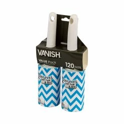 BargainJunkie Vanish Printed Twin Pack Lint Rollers, 120 Sheets