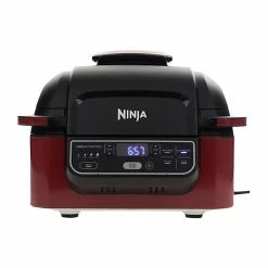 BargainJunkie New Ninja Foodi 5-in-1 Indoor Grill W/ 4-Quart Air Fryer Cinnamon, Refurbished