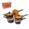 BargainJunkie Proctor Silex 9 Piece Aluminum Cookware Set With Ceramic Coating