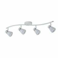 BargainJunkie Catalina Lighting 4 Light Gloss White Track Bar Home & Garden