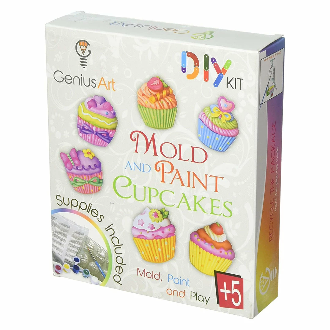 BargainJunkie New Genius Art Mold And Paint Cupcakes