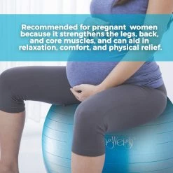 BargainJunkie New HemingWeigh Anti-Burst Fitness And Stability 65 Cm Ball, Blue