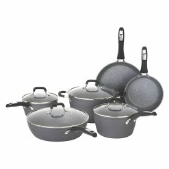 BargainJunkie Bialetti Impact Non-Stick 10 Piece Cookware Set Kitchen