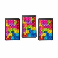BargainJunkie Building Block Sensory Fidget Puzzle Game For Kids & Adults, 3 Pack New