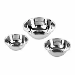 BargainJunkie Starfrit 3 Piece Stainless Steel Mixing Bowl Set