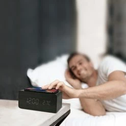 BargainJunkie CJ Tech Wireless Phone Charging LED Alarm Clock