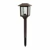 BargainJunkie New 4 Lumens Outdoor Brown Solar LED Path Light