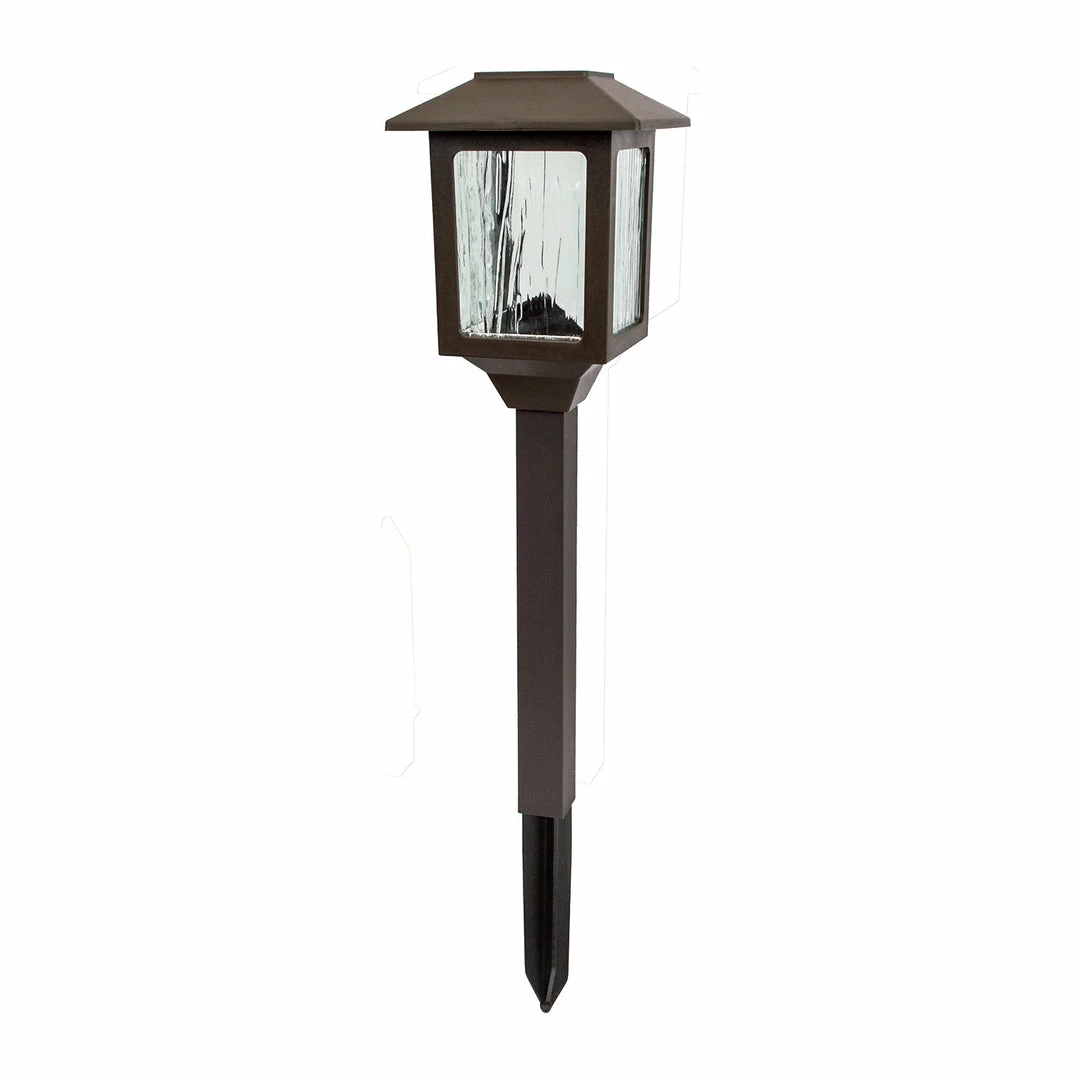 BargainJunkie New 4 Lumens Outdoor Brown Solar LED Path Light