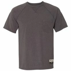 BargainJunkie New Champion Men's Raglan - Originals Soft-Wash Pocket Tee