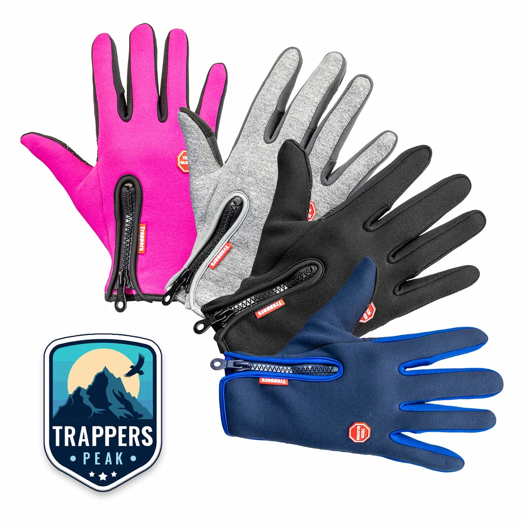 BargainJunkie Trappers Peak Touchscreen Friendly Unisex Windproof Winter Gloves