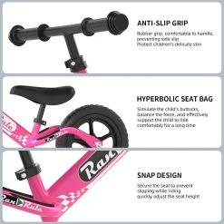BargainJunkie New Ran Rule Kid's Balance Bike, Pink