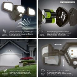 BargainJunkie New Luxworx Battery Powered Motion Activated Security Light