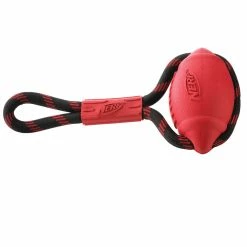 BargainJunkie Nerf Dog Infinity Tug Football, Red Nerf Pet