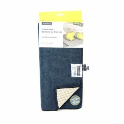 BargainJunkie 2-Pack Drying Mat / Fridge Liners, Black Kitchen