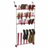 BargainJunkie New Household Essentials Over The Door Shoe Storage And Boot Rack, Red