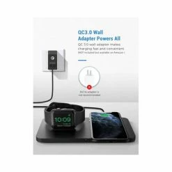 BargainJunkie Seneo IWatch/iPhone Dual Wireless Charging Pad