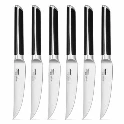 BargainJunkie Sky Light 6 Piece German Stainless Steel Steak Knife Set New