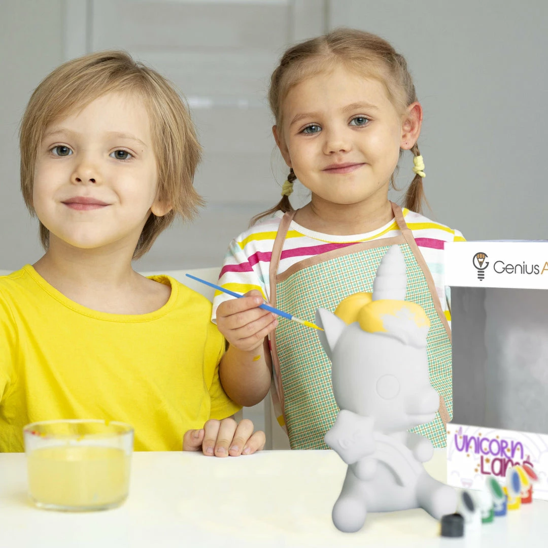 BargainJunkie Genius Art Paint Your Own Unicorn LED Lamp New