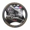 BargainJunkie PowerXT Steering Wheel Cover, Brown Check