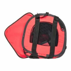 BargainJunkie New Intellibrands Mesh Pet Carrier, Red
