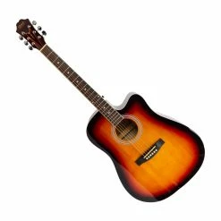 BargainJunkie Girard Guitars 41" Cutaway Steel String Guitar, Assorted Colors New