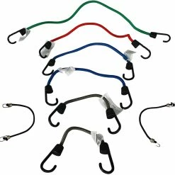 BargainJunkie Home & Garden Highland Jar Of Assorted Heavy Duty Bungee Cords, 8pc