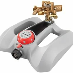 BargainJunkie Rain Wave Metal Pulsating Sprinkler With Timer