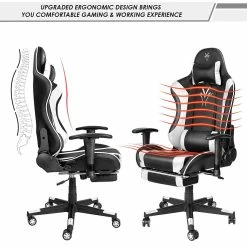 BargainJunkie Onsun E-Sport Gaming Chair With Foot Rest New