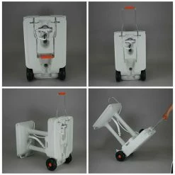 BargainJunkie Tidobit Wheeled Camping Mobile Foot-Pump Handwash Stand