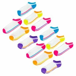 BargainJunkie New Magid White 12Pk No Show Socks