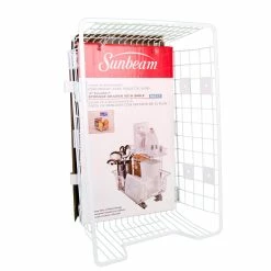 BargainJunkie Sunbeam 12 Inch Easy Glide Storage Drawer With Shelf, White Kitchen