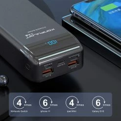 BargainJunkie 2-Pack Konfulon 30,000 MAh Portable Power Bank