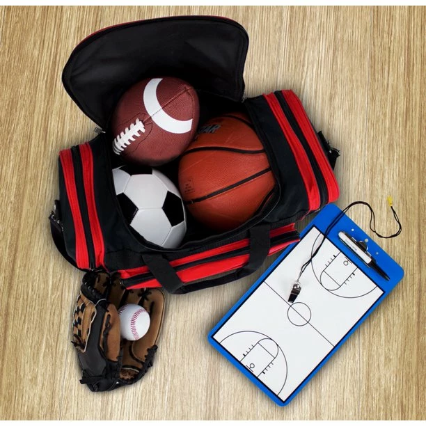 BargainJunkie Brybelly 20" Red Tuff Cloth Canvas Duffel Bag