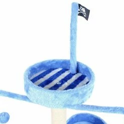 BargainJunkie Cupets 28.7 Inch Pirate Ship Cat Tower With Scratching Post New